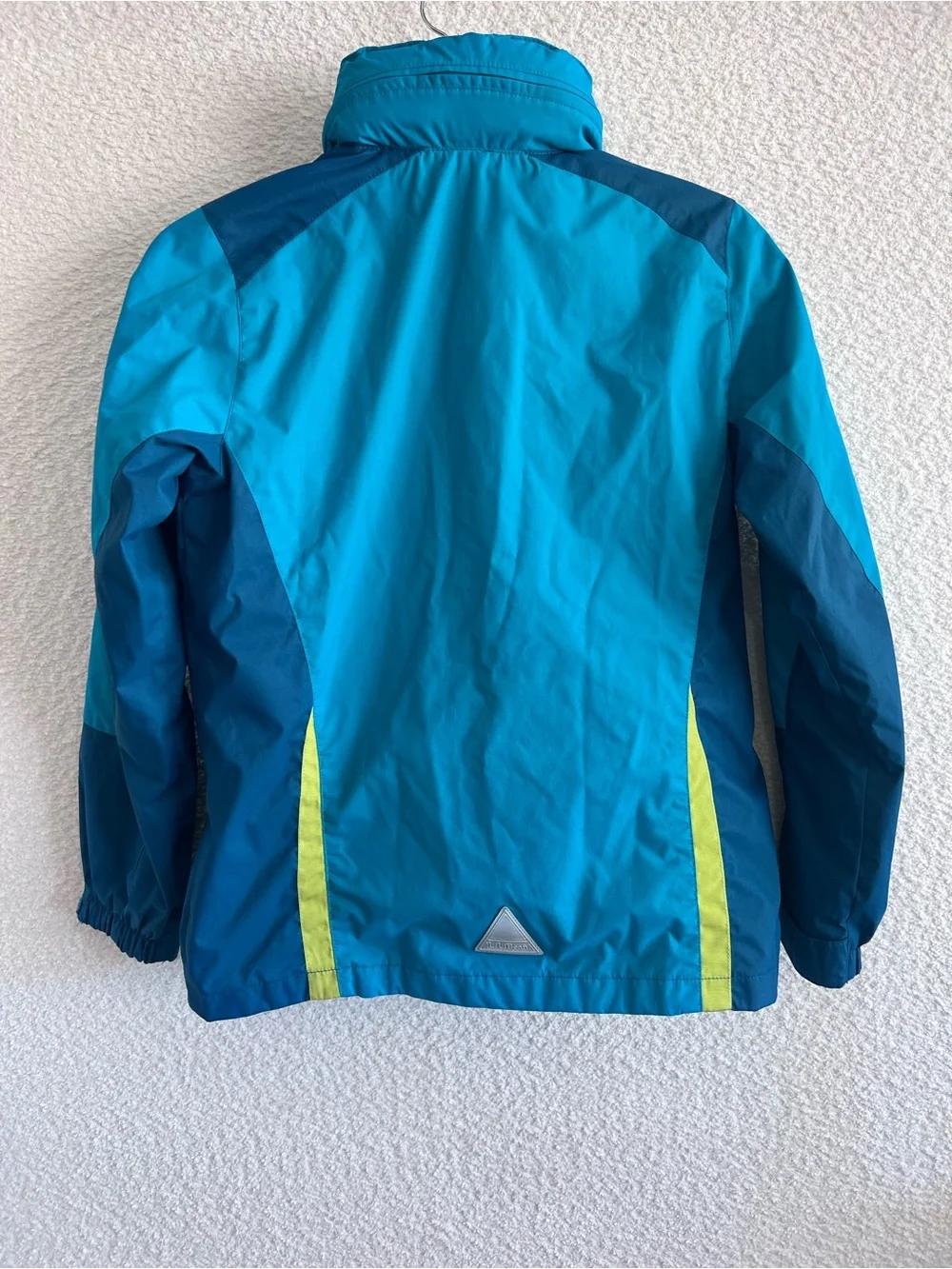 L.L. Bean Kids Blue Hooded Windbreaker Jacket Size Medium 10/12